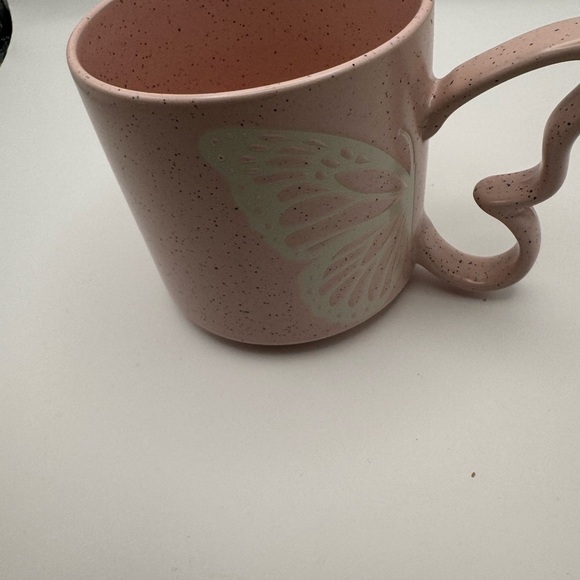 Beautiful Pink Butterfly Coffee Mug 4” - Picture 2 of 5